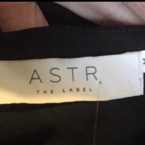 ASTR Black Arielle full length asymmetrical dress shimmer M NWT - Picture 6 of 9